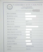 Permit payment invoice